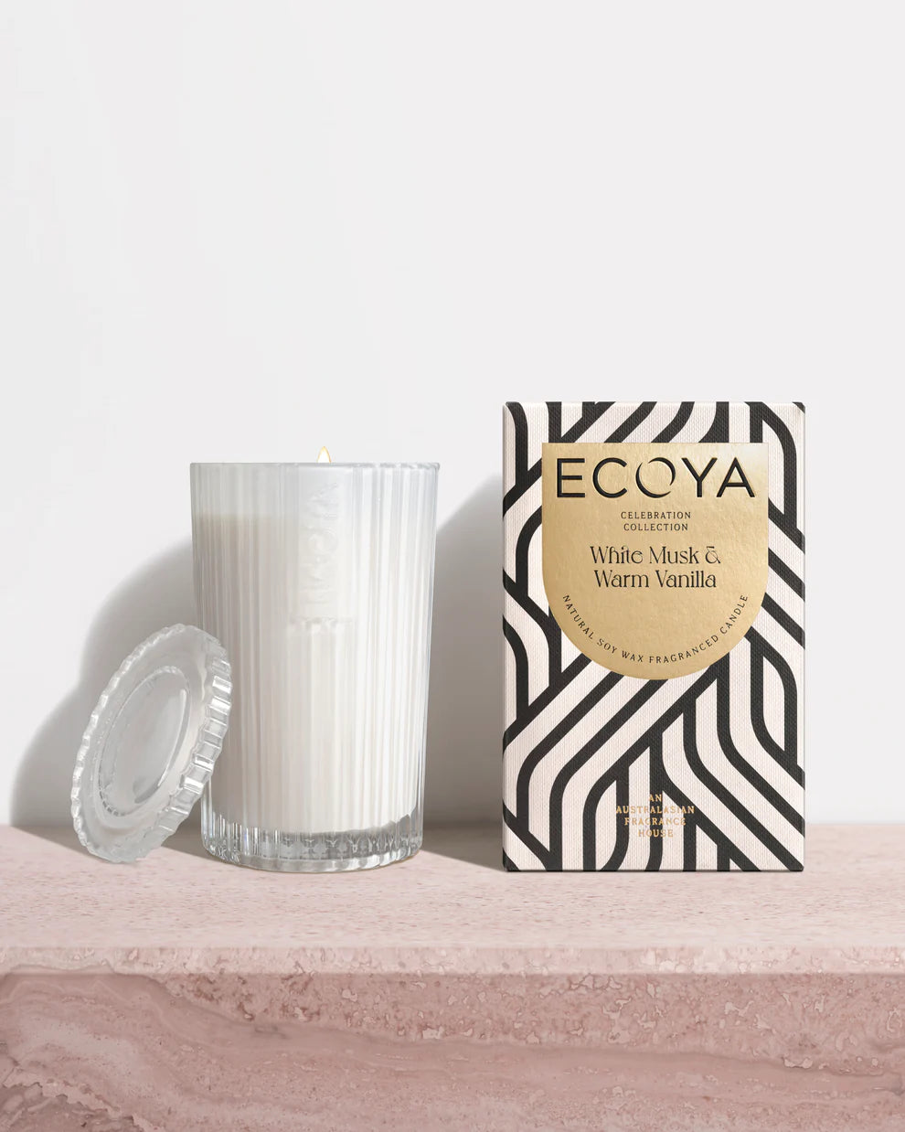 'ECOYA' white musk  warm vanilla scented candle