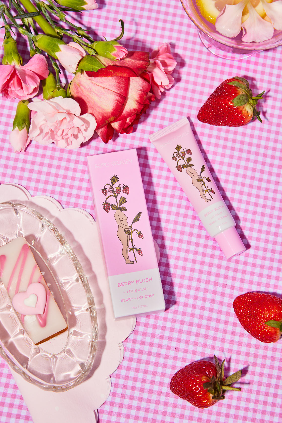 BOPO Women Berry Blush Lip Balm