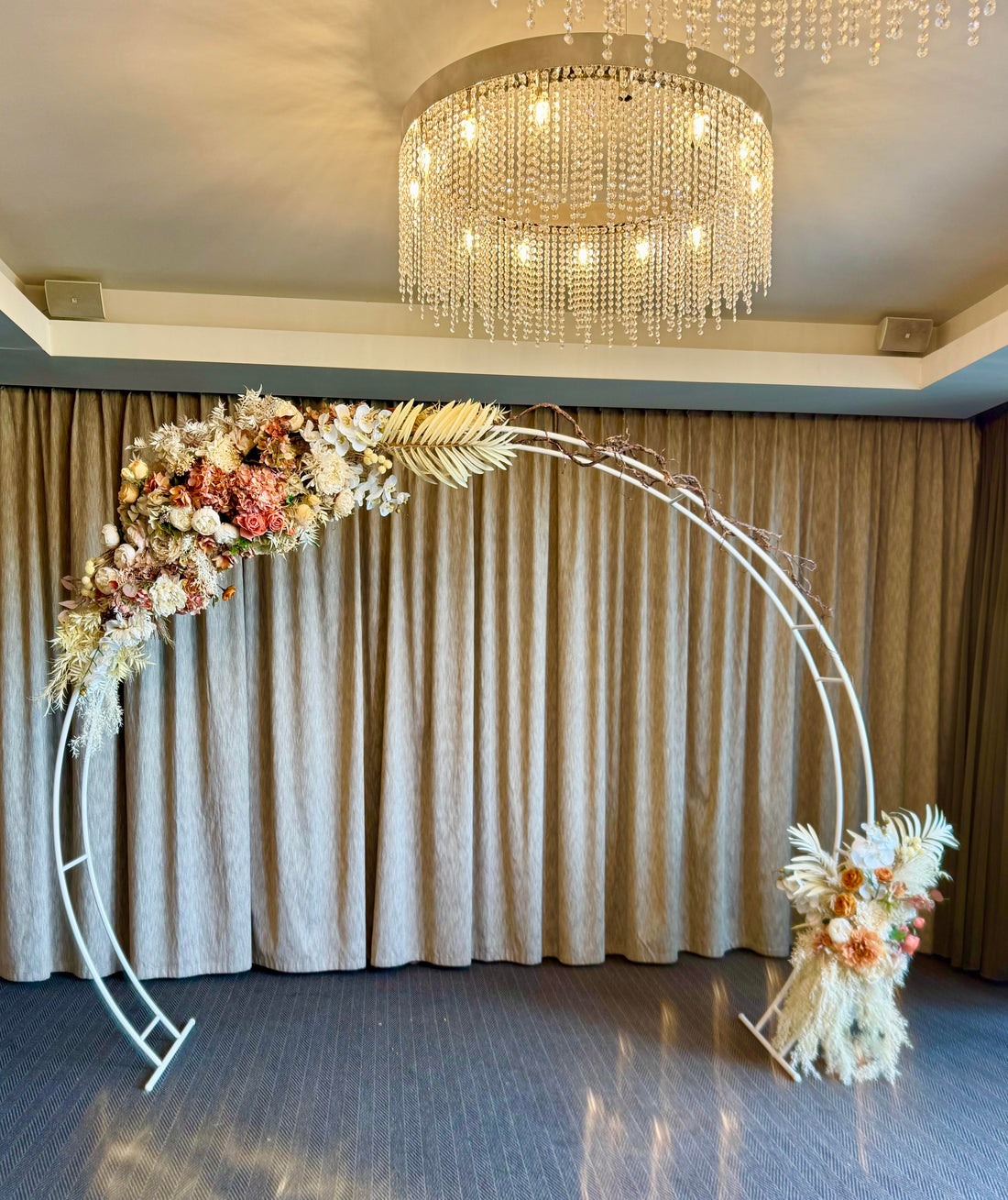 silk flower arbour
