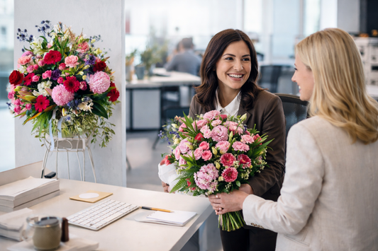 corporate flower gift giving