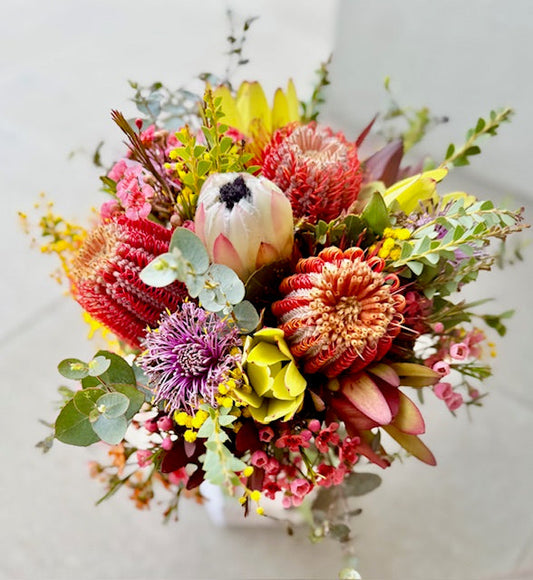 bridal bouquet of native flowers