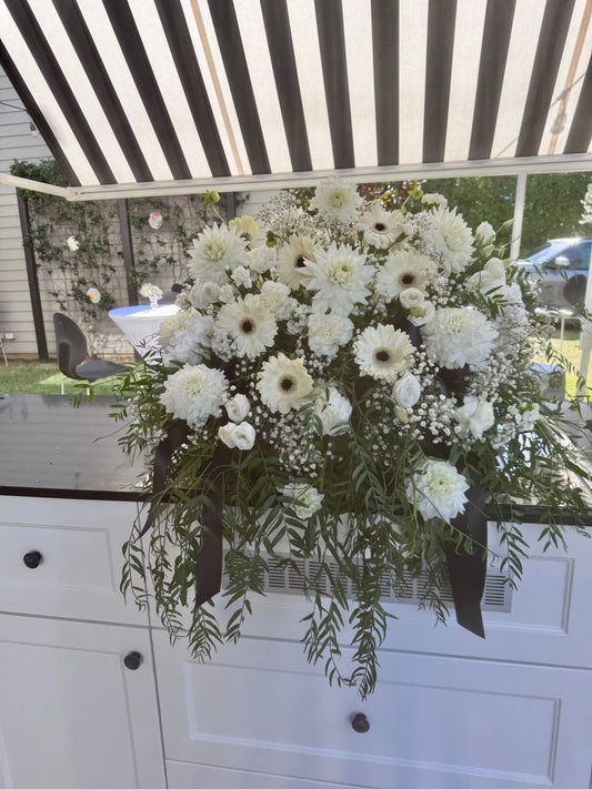 Bespoke white floral arrangement