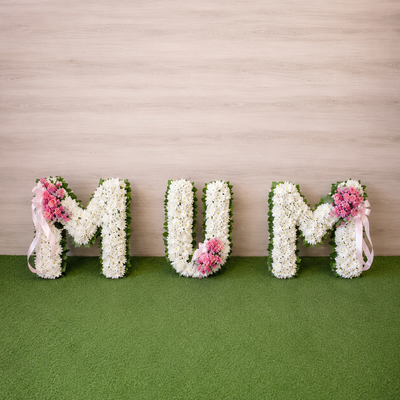 MUM Floral Letter Tribute