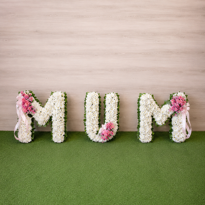 MUM Floral Letter Tribute
