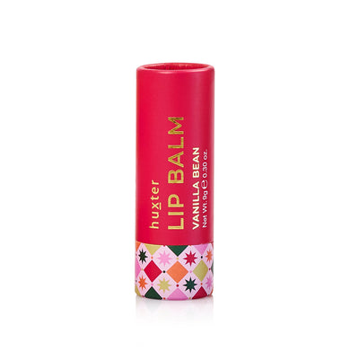 Huxter 9g Vanilla Bean lip balm in a red tube