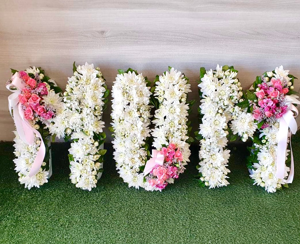 MUM Floral Letter Tribute